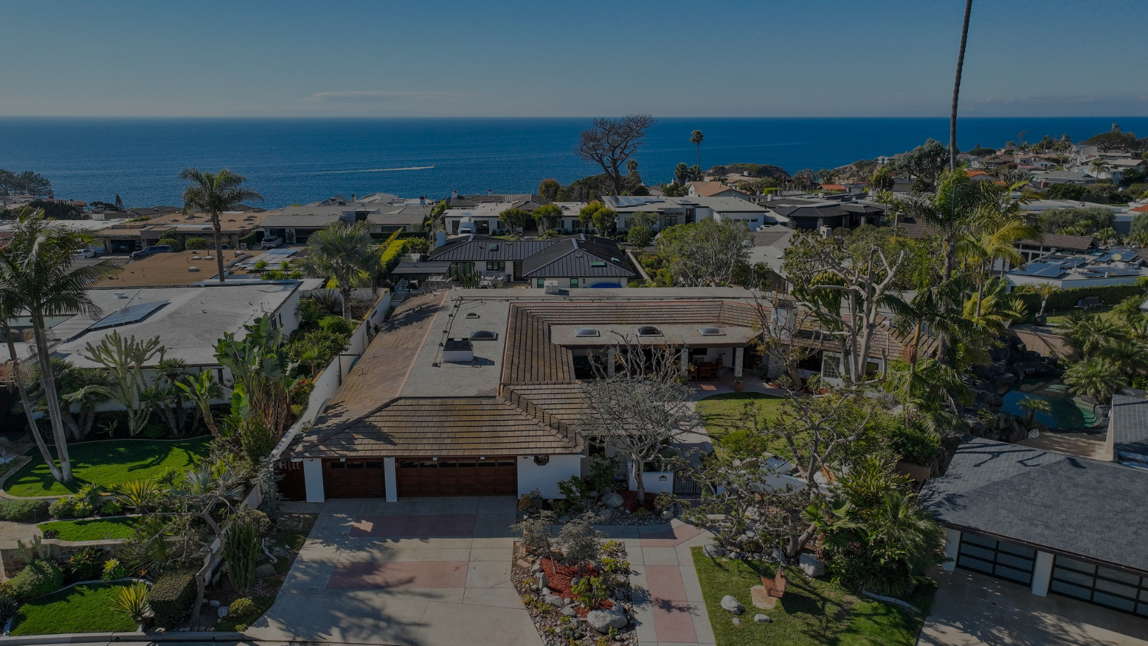 panoramic shot of Monarch Beach homes