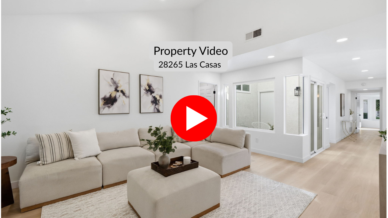 Property video tour of 28265 Las Casas, Mission Viejo
