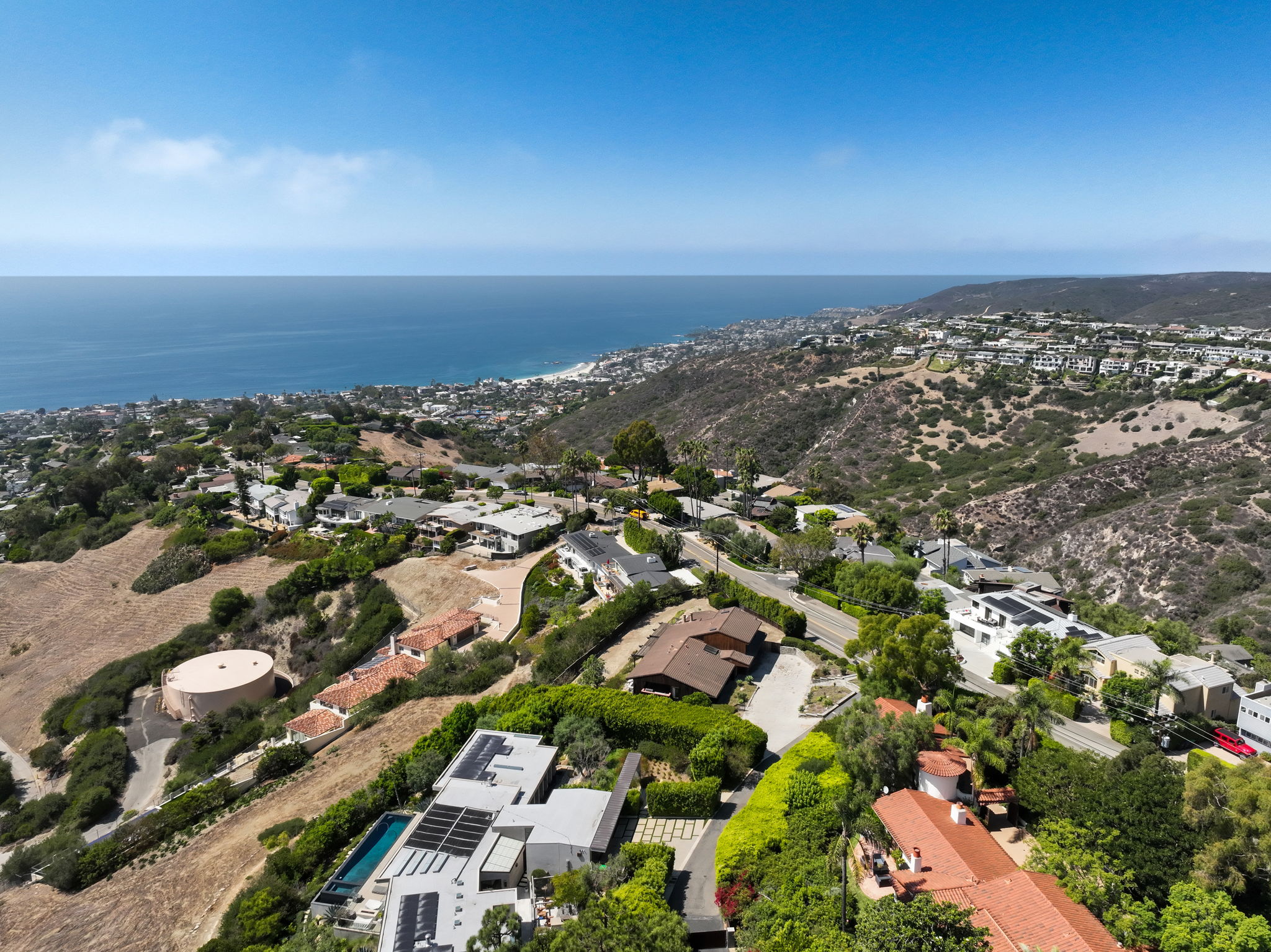 Drone view of Temple Hills Drive