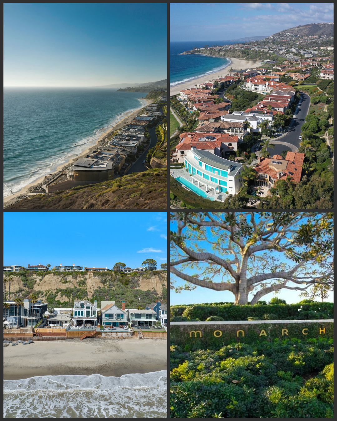 Dana Point coastline with guard-gated luxury communities along the bluff