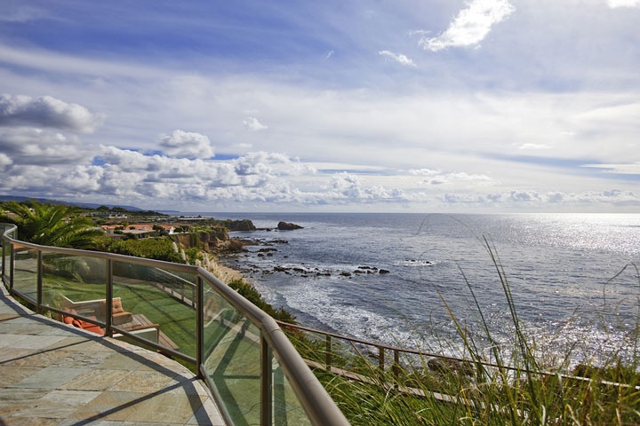 Shore Cliffs neighborhood bluff homes above Little Corona Beach in Corona Del Mar